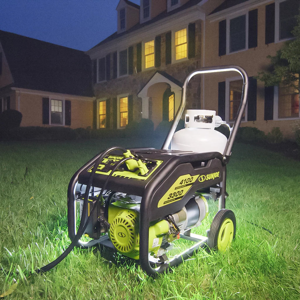 4100-Watt Portable Propane Generator with Cover V892307