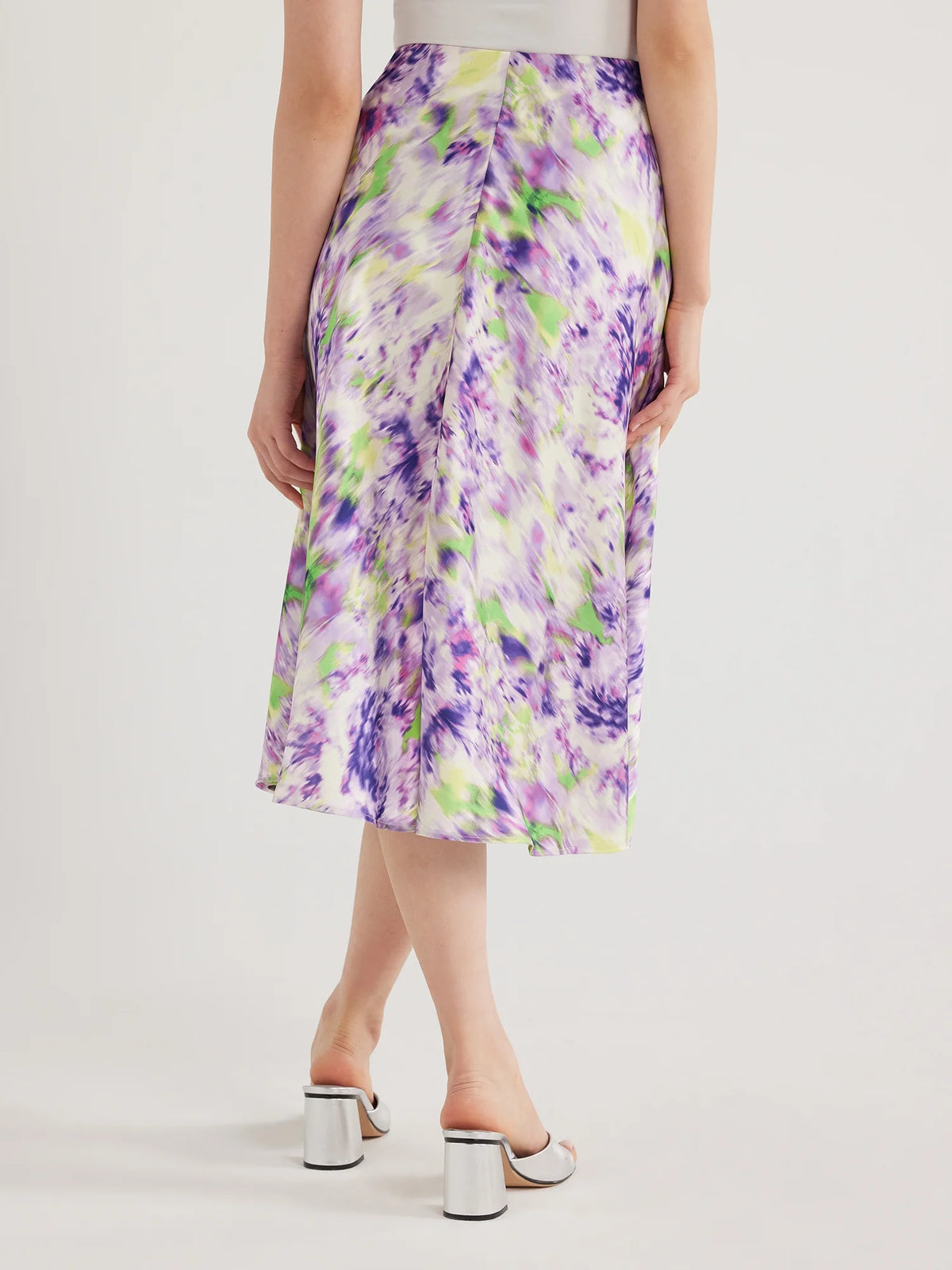 Women's Satin Midi Skirt X10431