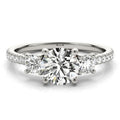 950 Platinum Solitaire Round Moissanite Engagement Ring M103869