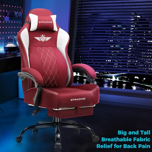 Big and Tall Gaming Chair with Footrest P4210