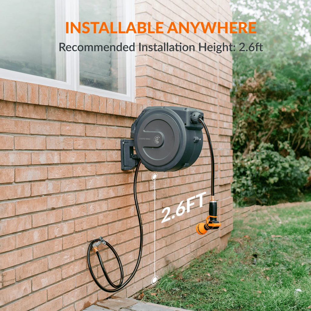 Retractable Garden Hose Reel 1/2in 130ft T3186