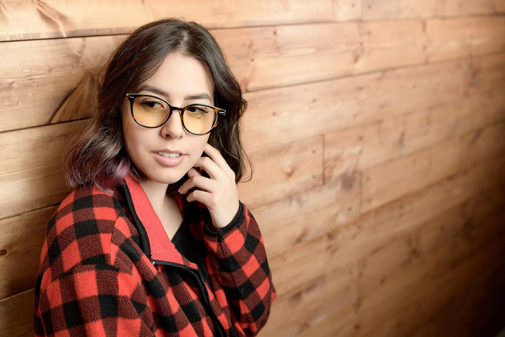 Blue Light Computer Glasses Amber Anti Glare V85842