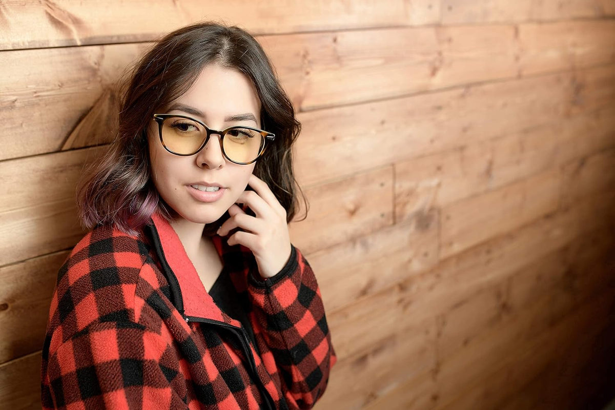 Blue Light Computer Glasses Amber Anti Glare V85842