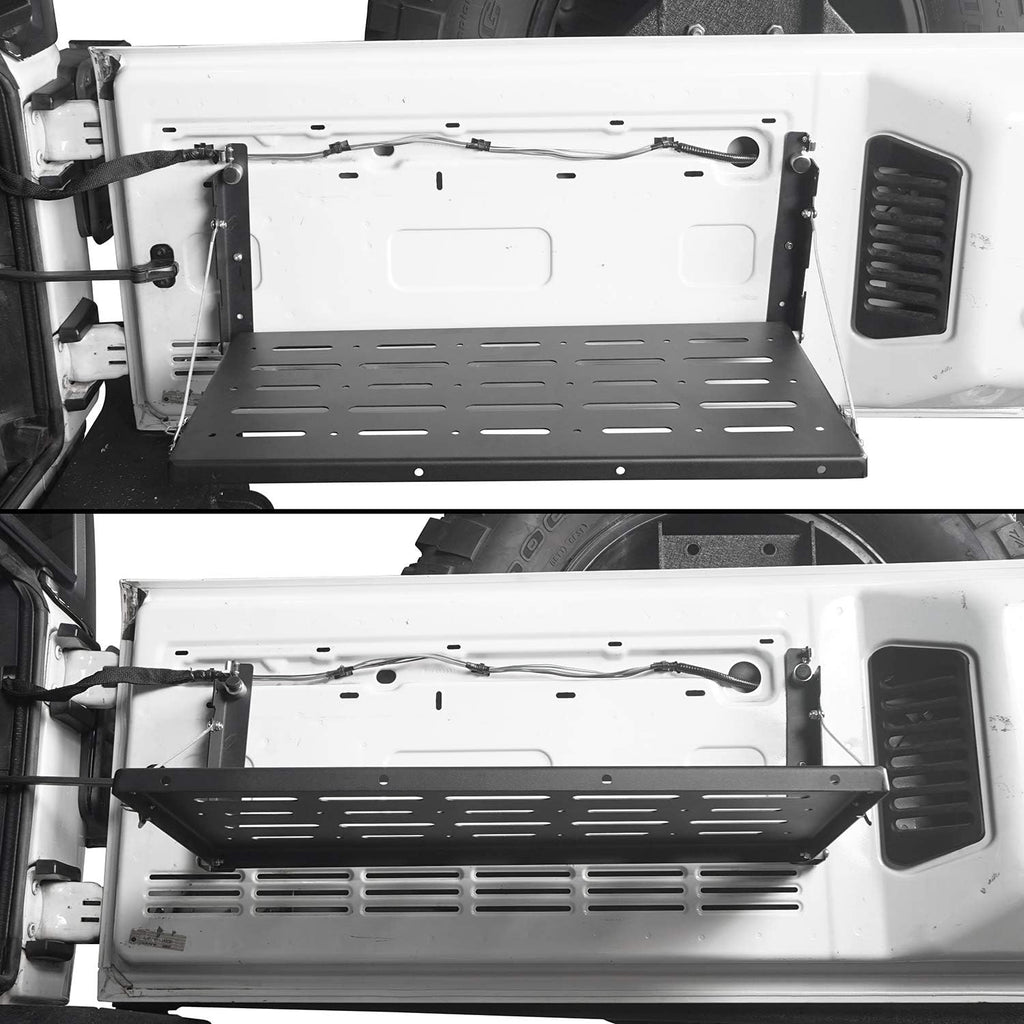 Foldable Metal Tailgate Storage Shelf Y224
