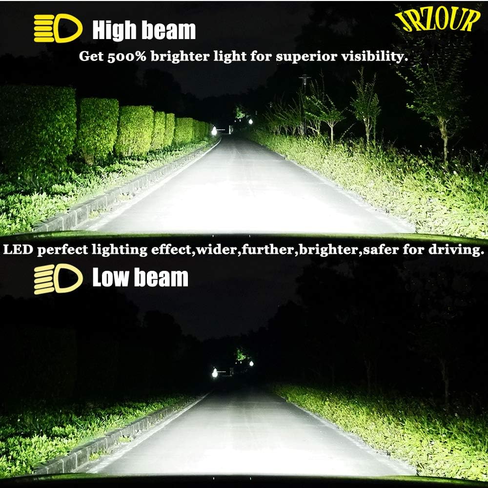 9006 LED Headlight Bulb HB4, 12000lm 6500k, High/Low Beam, CSP Chips, Pack of 2 Z6012