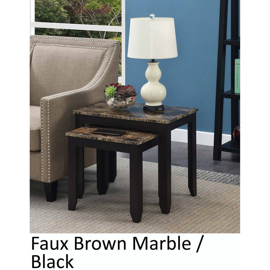 Brown Nesting End Table Q85508