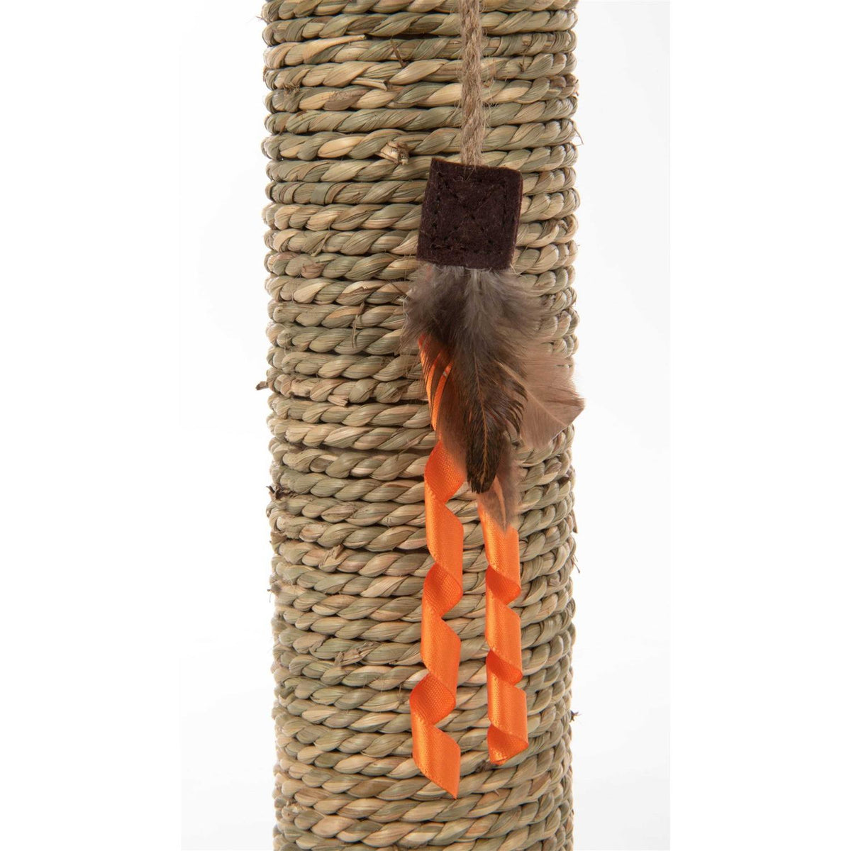 Simply Scratch Post with Feather Toy T477