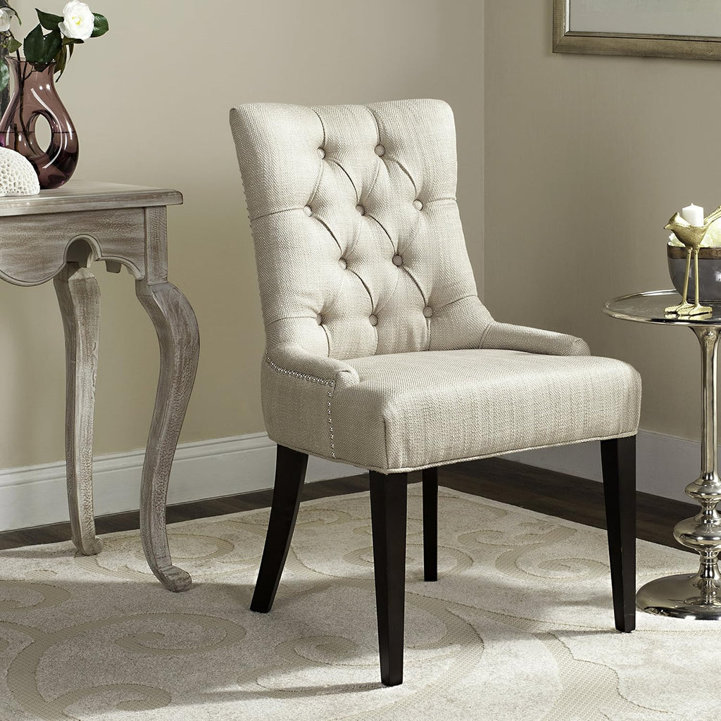 Putty Grey Button-Tufted Side Chair Z75703