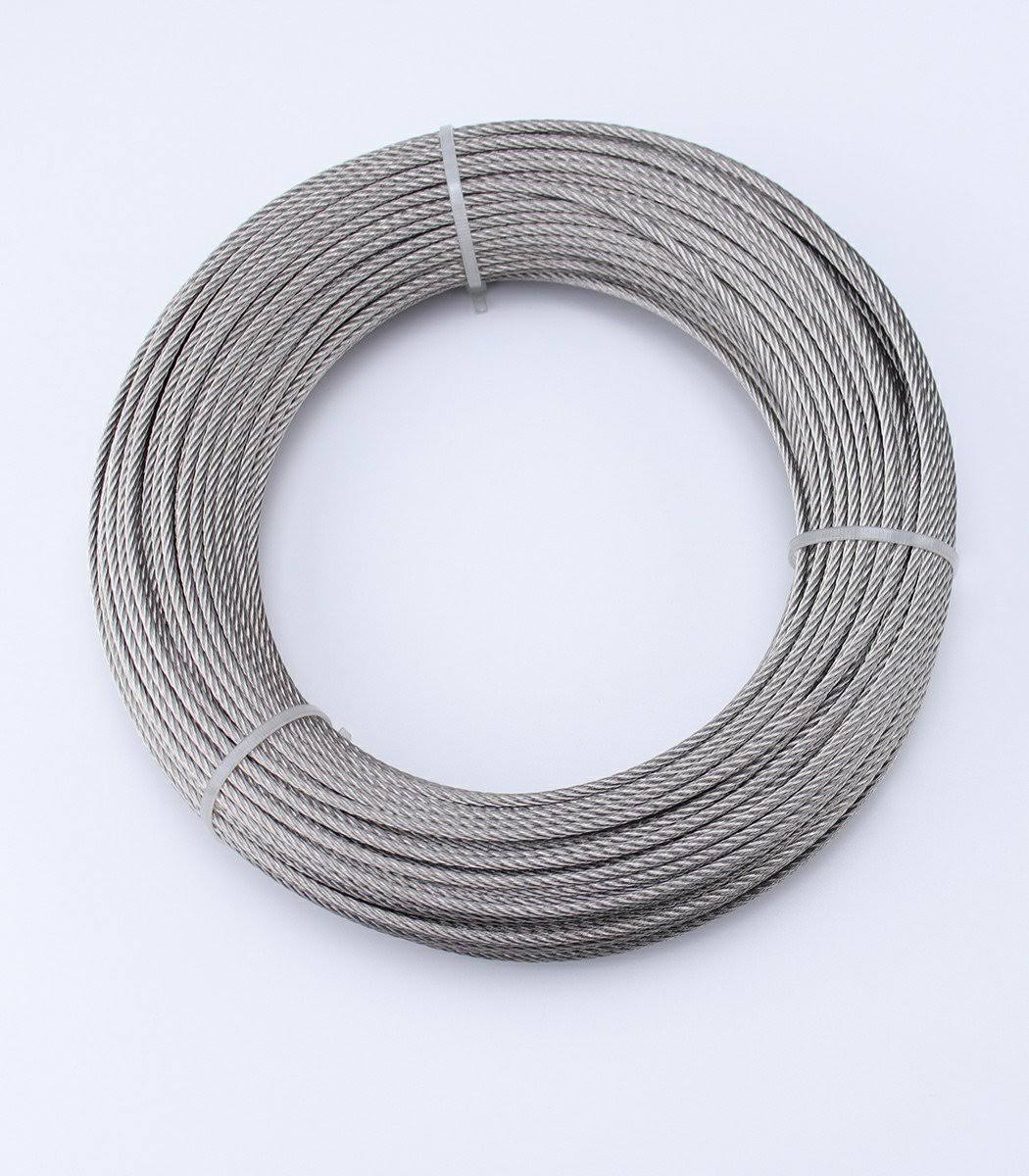 Stainless Steel Cable 1/8 inch T316 Marine Grade Wire Rope 7x7 Strands N635