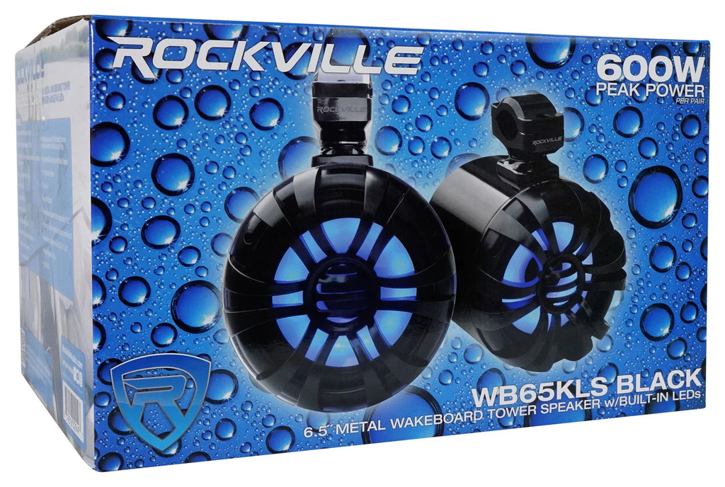 6.5" LED Black Tower Speakers P572