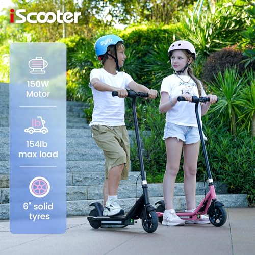 Electric Scooter for Kids Ages 6-12, 150W Motor, Adjustable Heights D27188