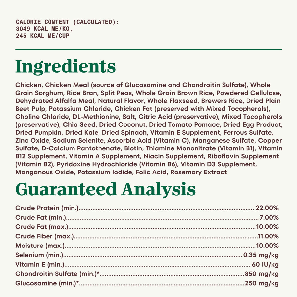 Large Breed Adult Dry Dog Food 30 Pounds J1913