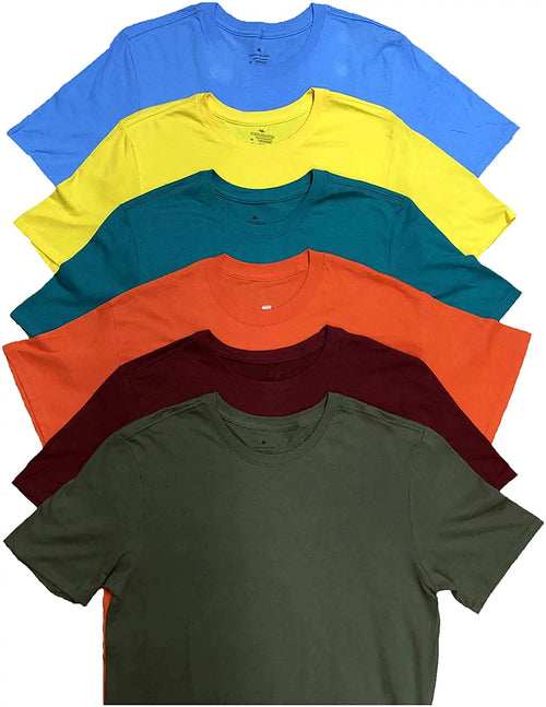 12 Packs Mens Cotton Crew Neck Short Sleeve T-Shirts J81987