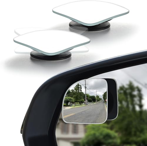 2" Round Frameless Convex Blind Spot Mirror, Pack of 2 S889