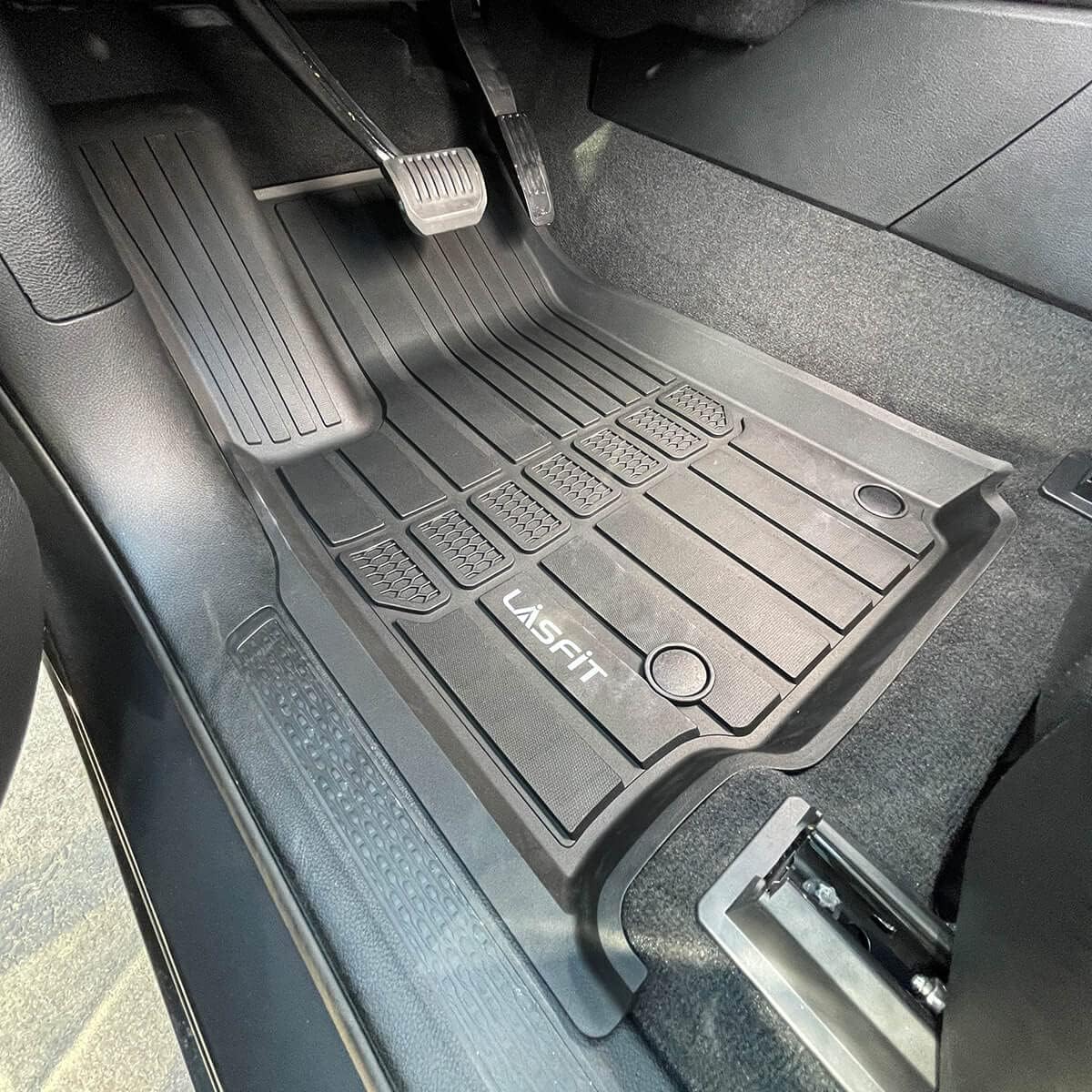 Black TPE Car Floor Liners Front & Rear Rows U42900