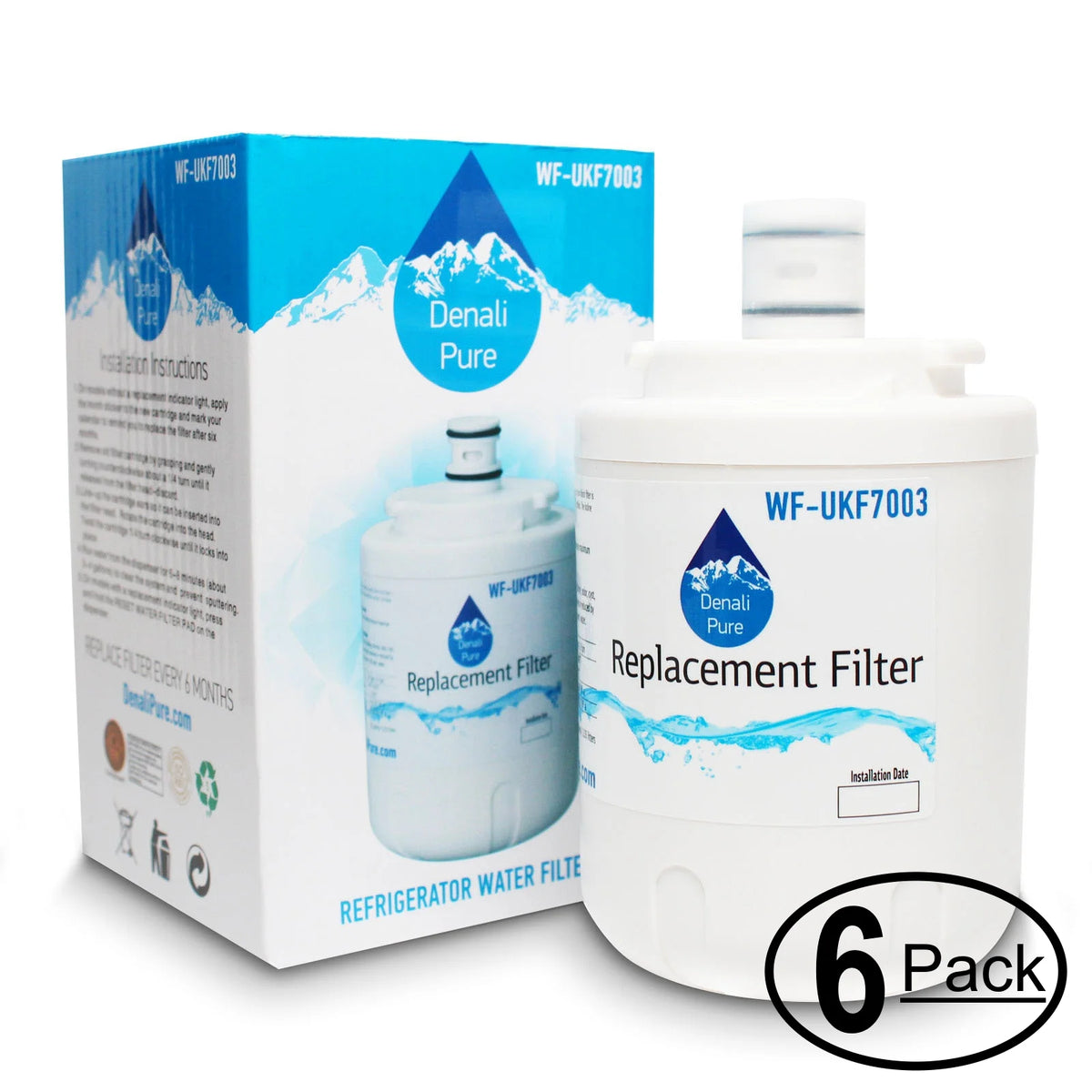 6-Pack Refrigerator Water Filter N90600