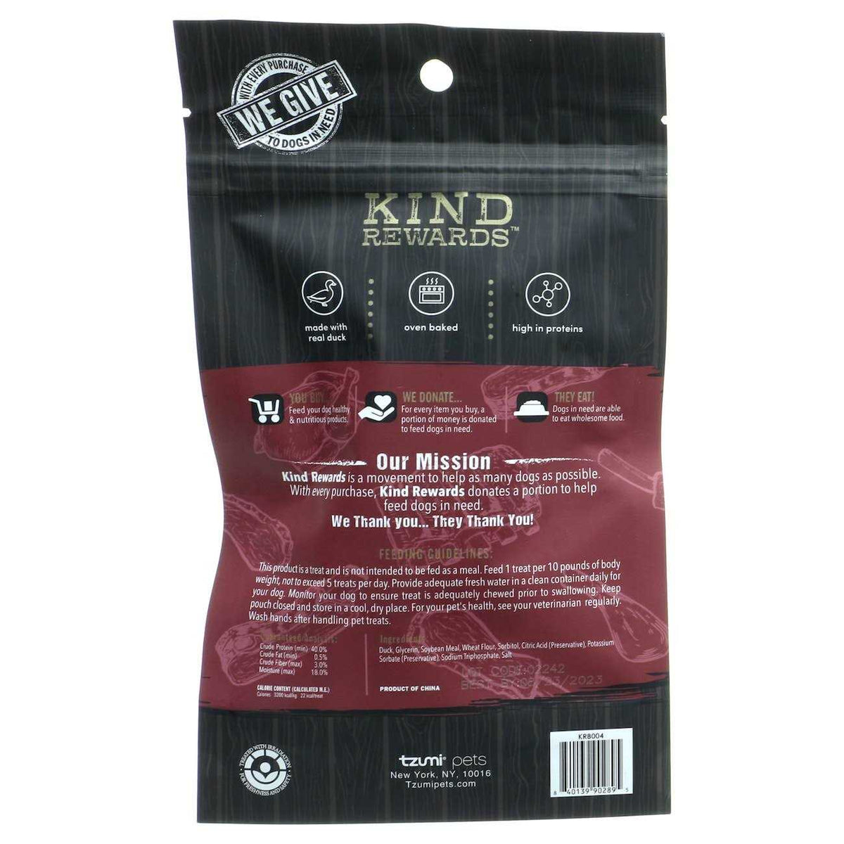 Butcher Bar Duck Jerky Dog Treat A16307