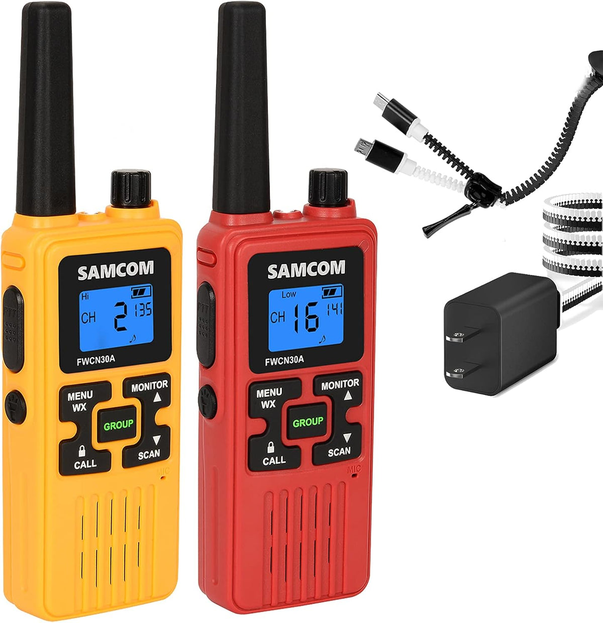 4 Packs Rechargeable Long Range Two Way Radio M23251