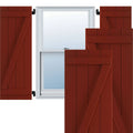 21 1/2x22W x 38x22H PVC Board-n-Batten Shutters T75842