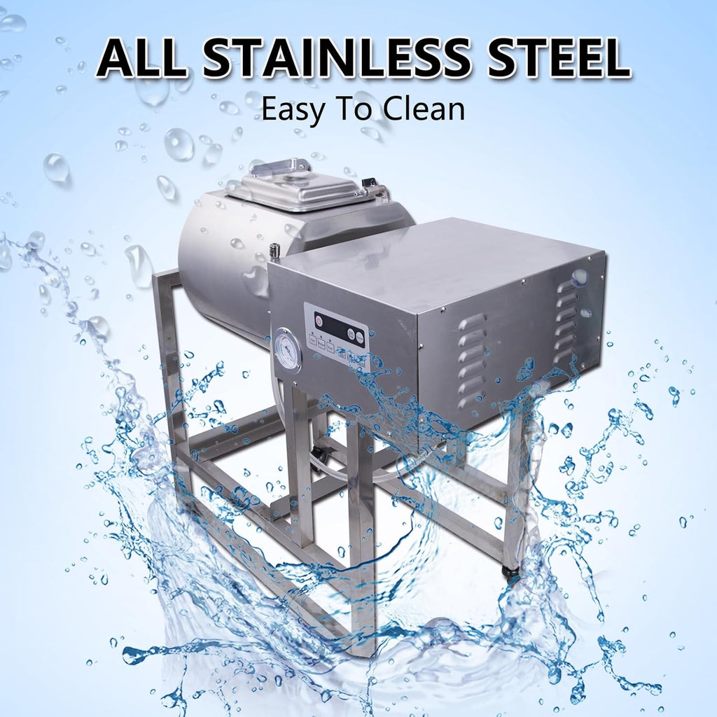 Stainless Steel Meat Tumbler 90lb Vacuum Curing Machine N1662