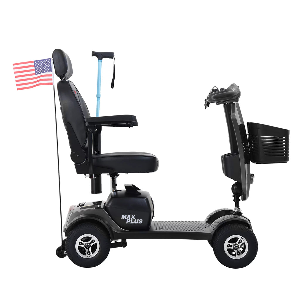 Folding 4 Wheel Scooter with USB Port Purple S11467