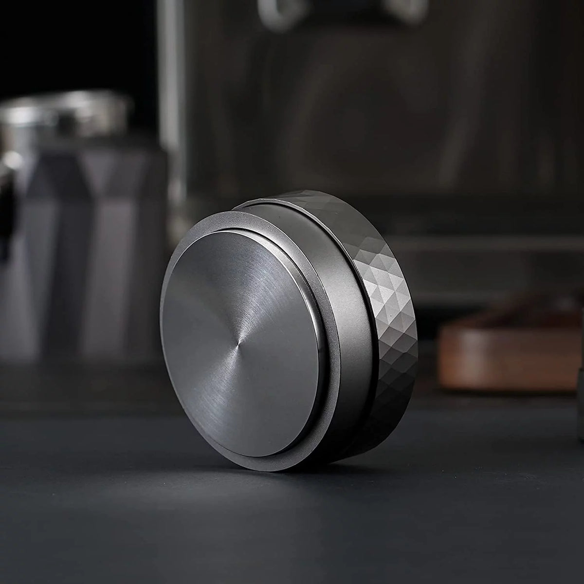 58mm Diamond Pattern Stainless Steel Coffee Tamper D1941