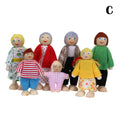 7pcs Wooden Doll Family Educational Toys G734465