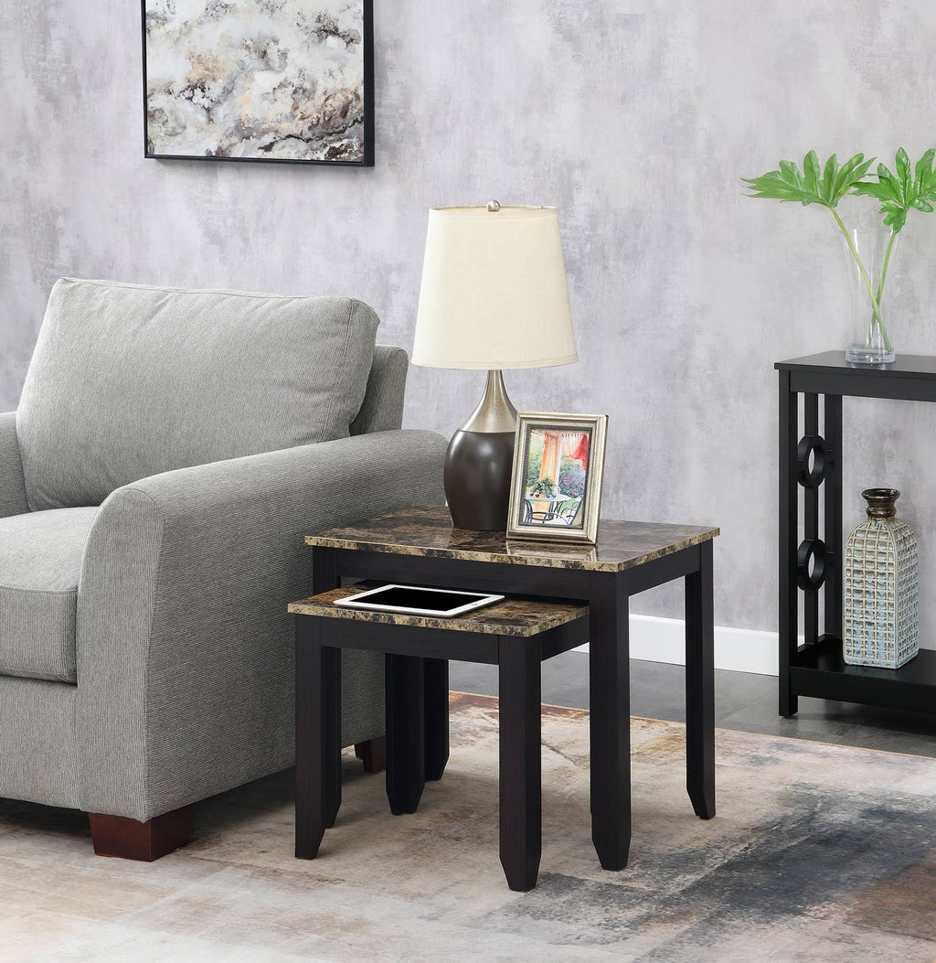 Brown Nesting End Table Q85508