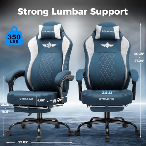 Big and Tall Gaming Chair with Footrest P4210