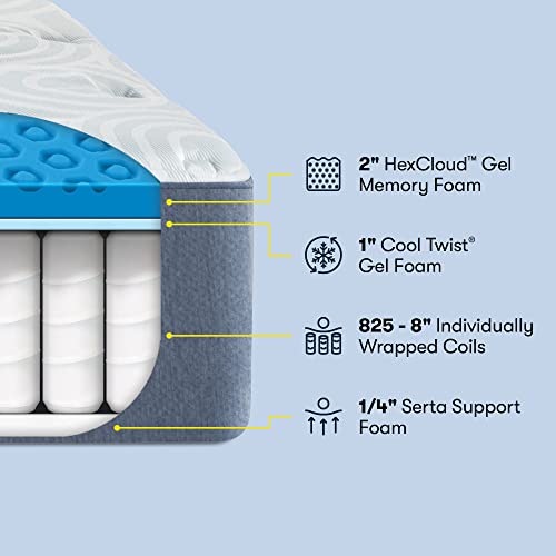 12 Inch Queen Gel Memory Hybrid Mattress V6189