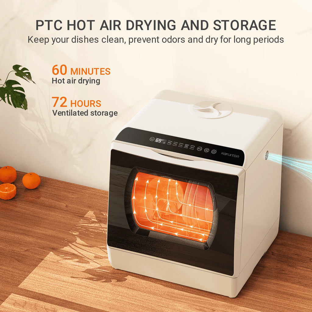 Portable Countertop Dishwasher with 5L Built-in Water Tank L913465