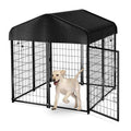 Outdoor Dog Kennel with Roof Waterproof Cover 4ft x 4ft x 4.5ft M91861
