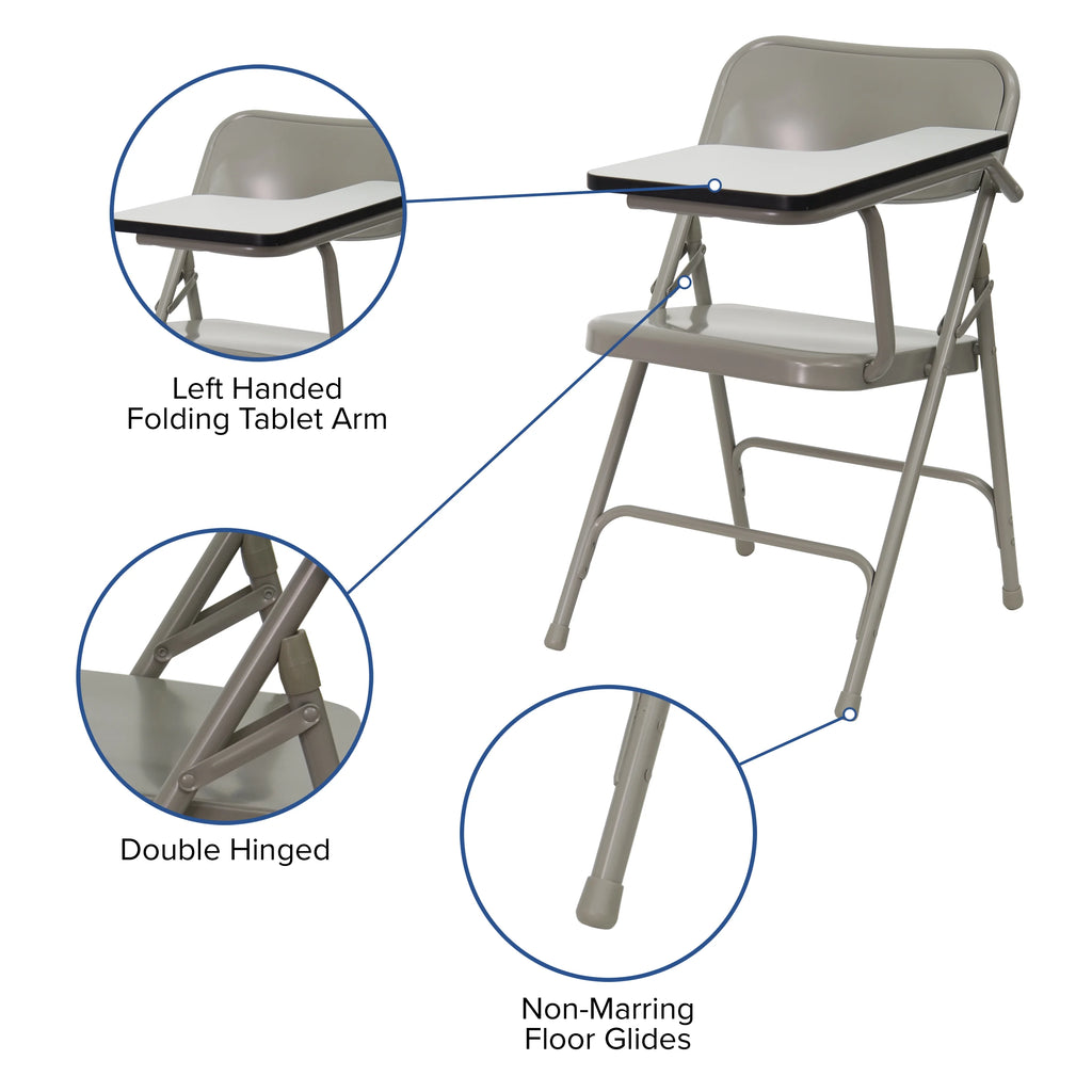 Folding Chair with Tablet Arm N689