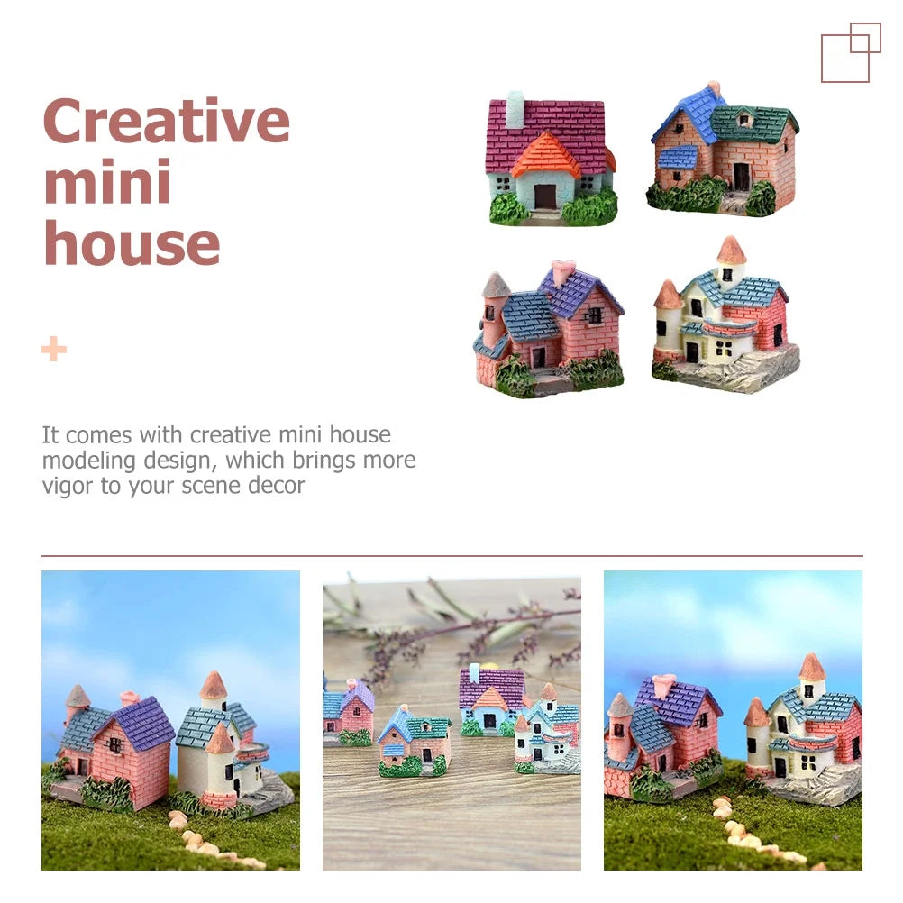 Miniature House Resin Ornament Q985