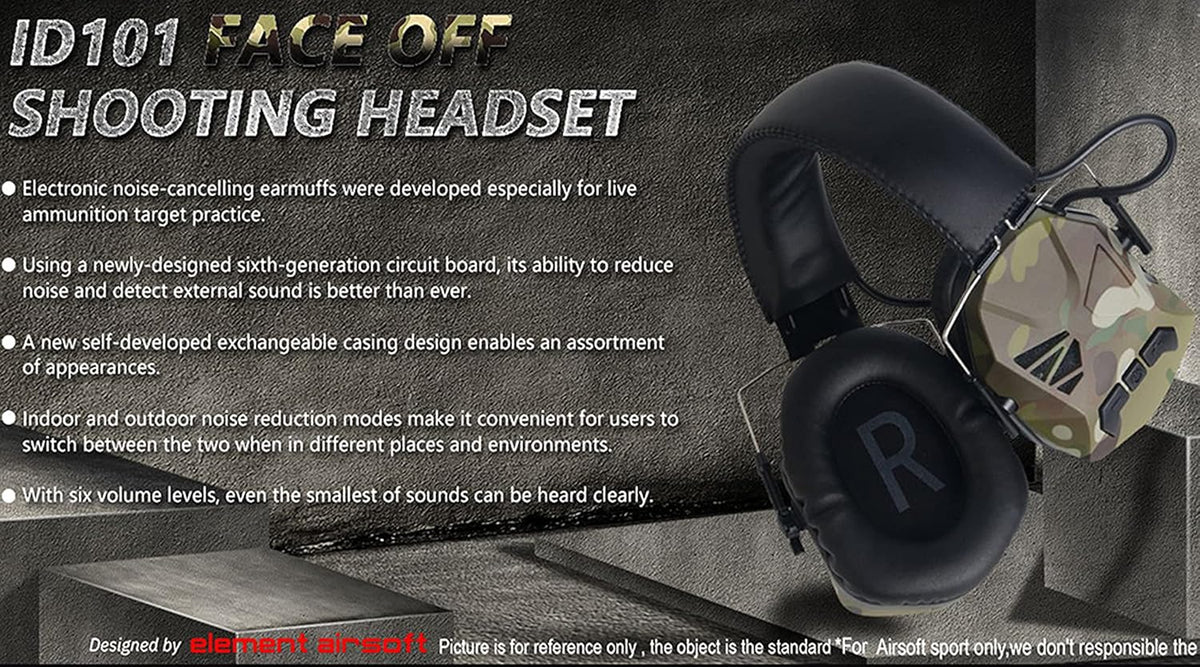 Noise-Cancelling Shooting Headset R919