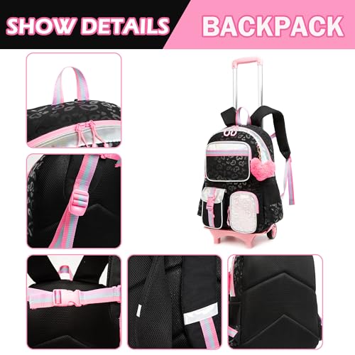 Rolling Backpack with Wheels J163