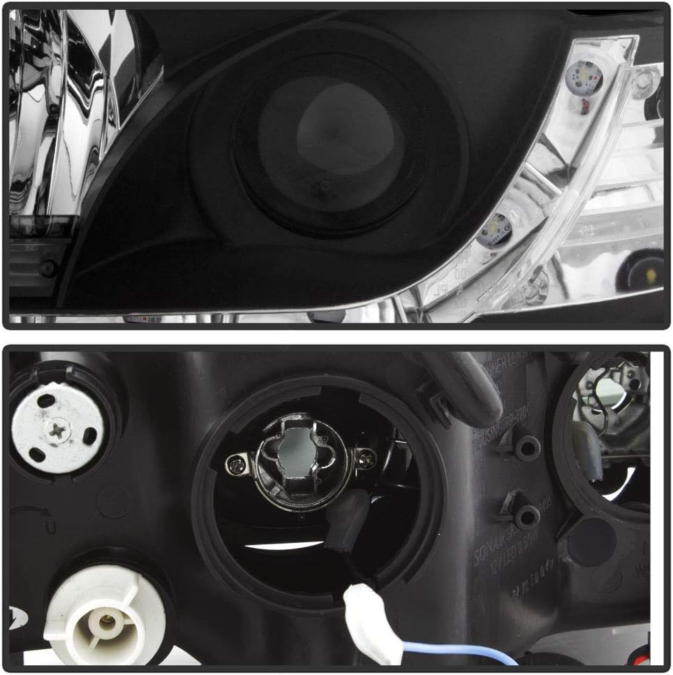 Black Housing Projector Headlights Headlamps Assembly D3327