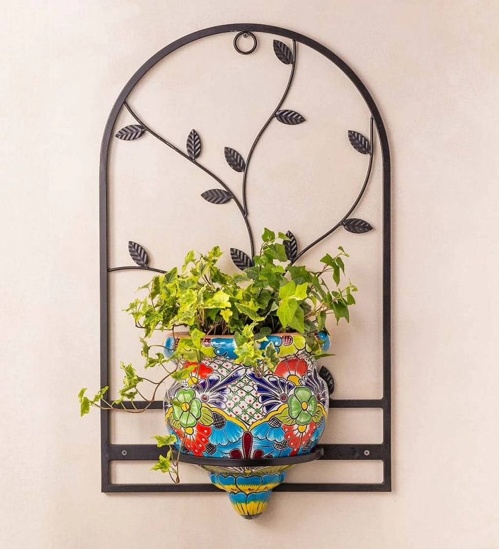 Handcrafted Terra Cotta Flat-Backed Wall Planter V8987