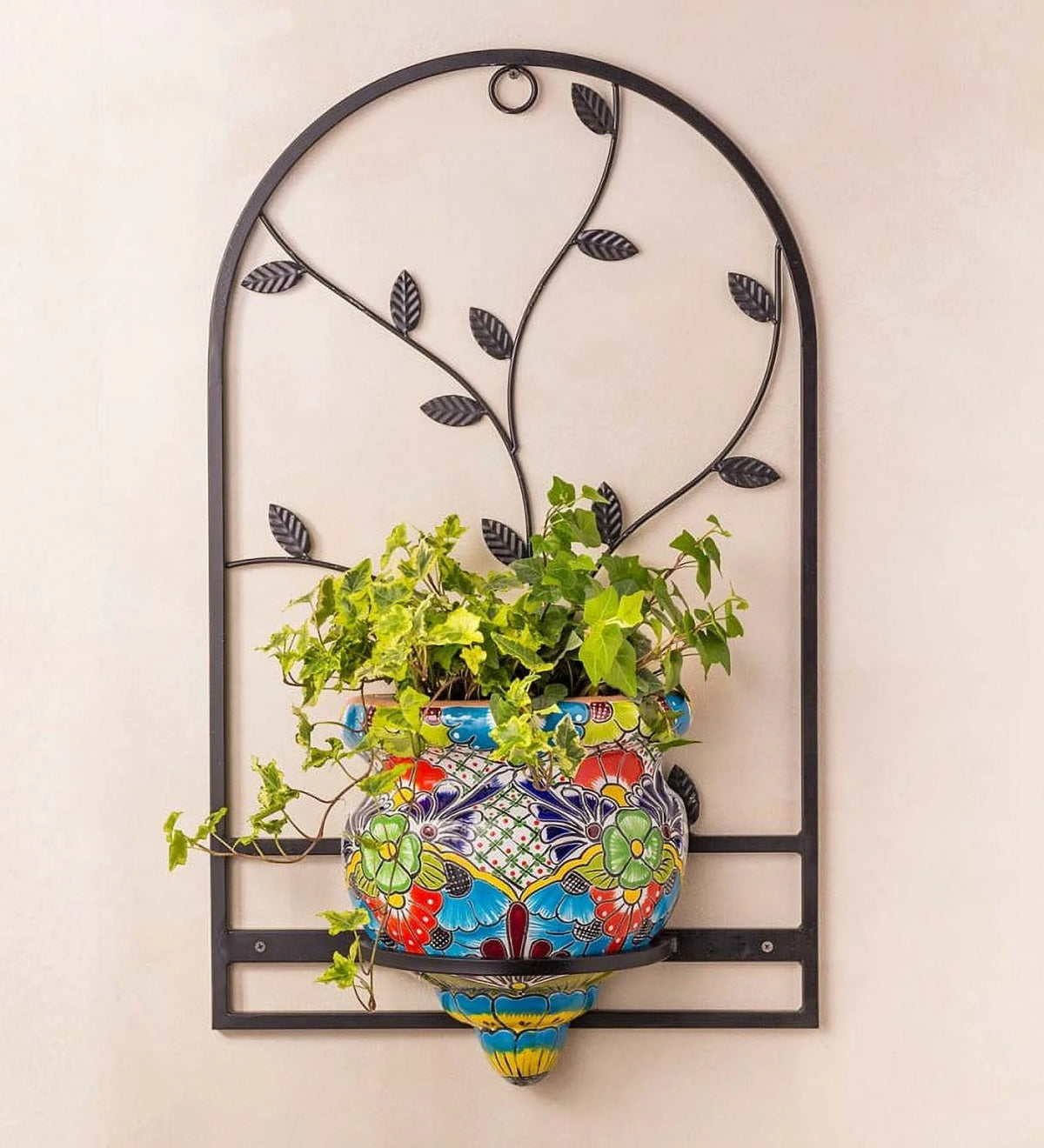 Handcrafted Terra Cotta Flat-Backed Wall Planter V8987