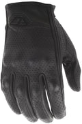 Perforated Black Gloves L3554