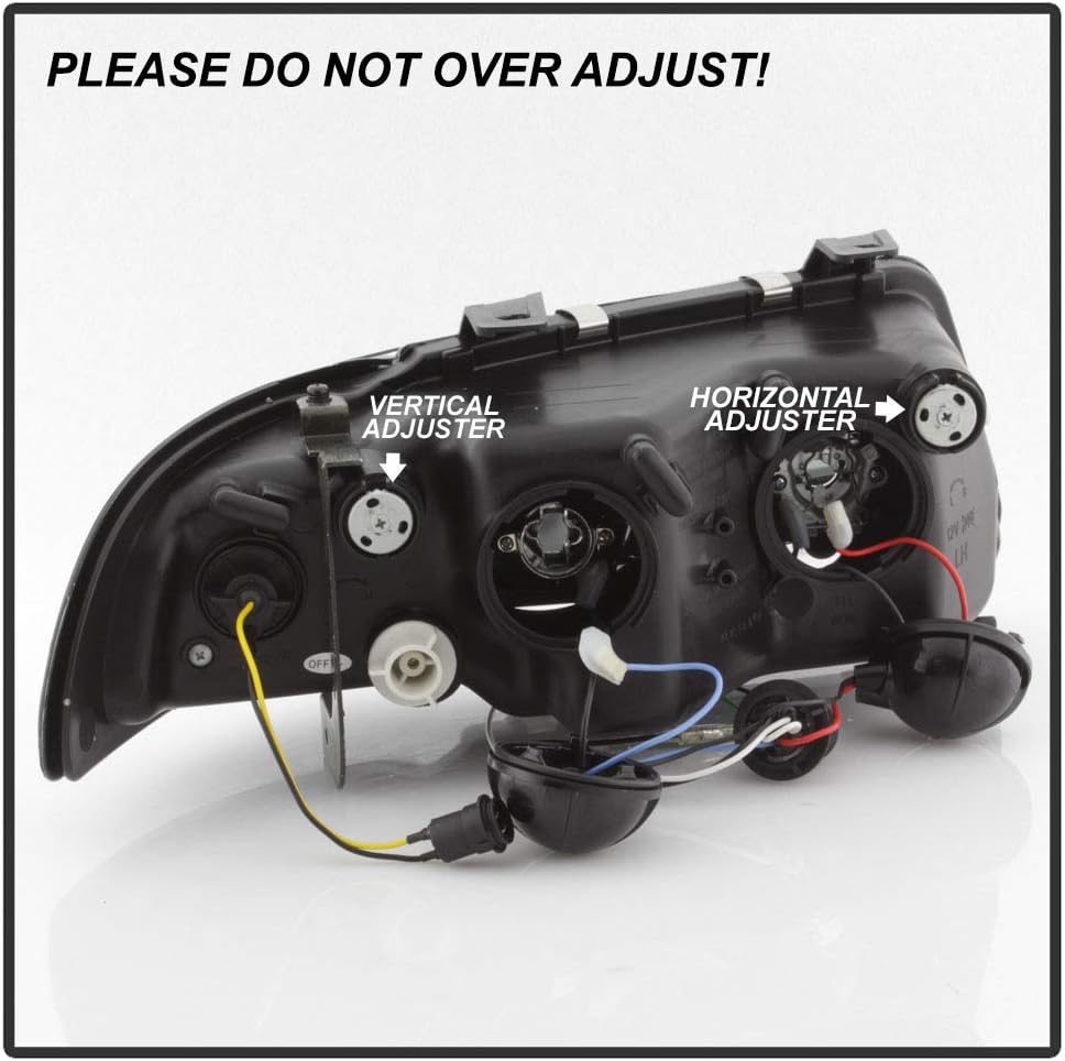 Black Housing Projector Headlights Headlamps Assembly D3327