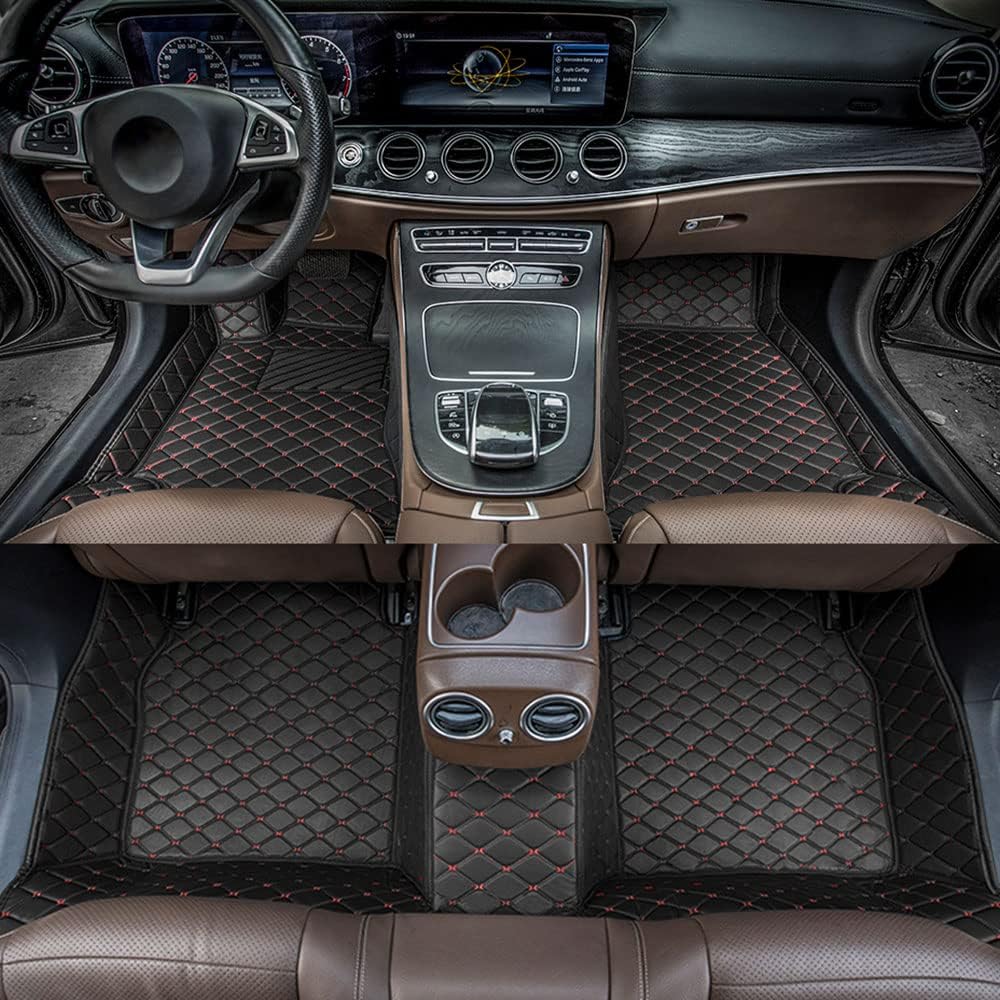 All Weather Non-Slip Leather Car Floor Liners W9725