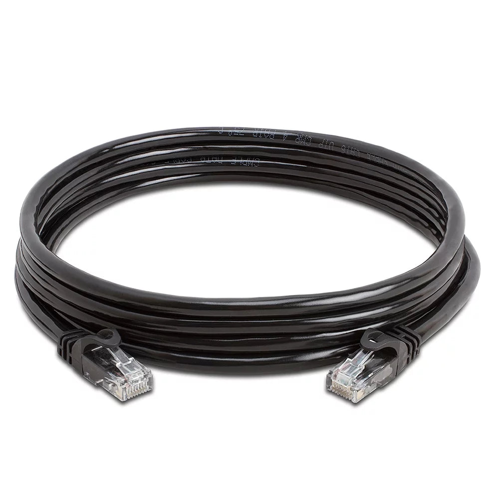 5 Pack 10 Feet Black Cat6 Ethernet Cable H34718