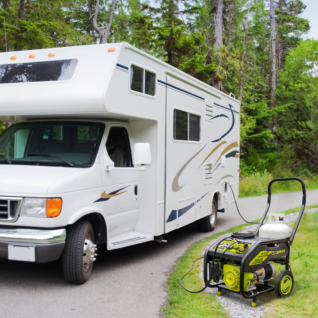 4100-Watt Portable Propane Generator with Cover V892307