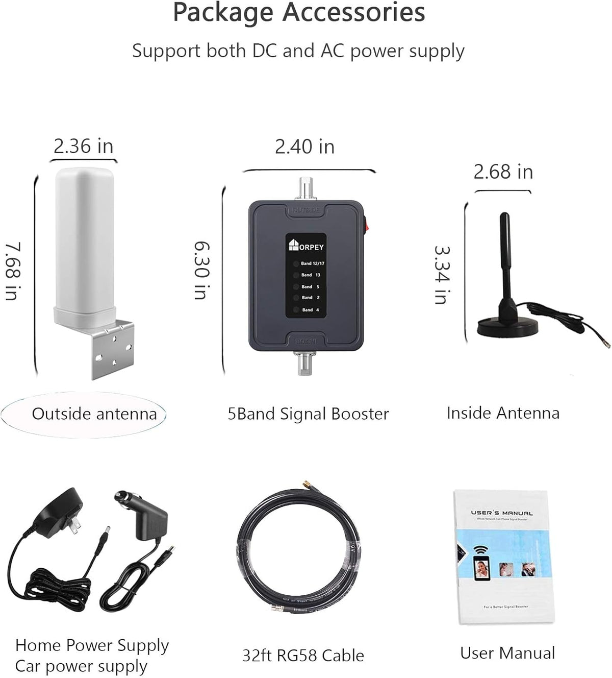 5 Band Cellular Signal Booster for RV K51605