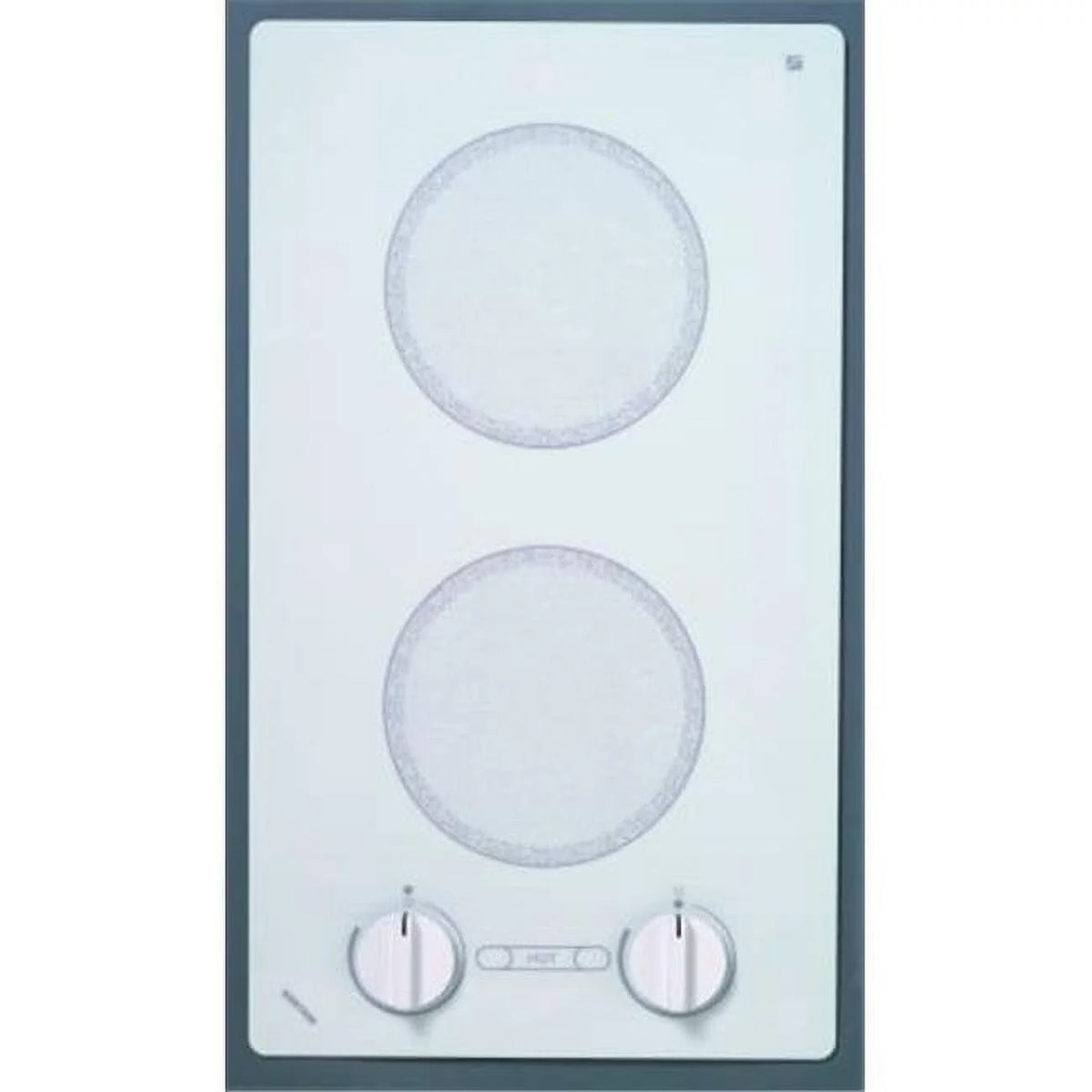 2-burner White Cooktop with Analog Control Z411030
