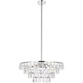 Chrome Finish 6 Light Pendant, 10 inches Tall and 24 inches Wide N49204