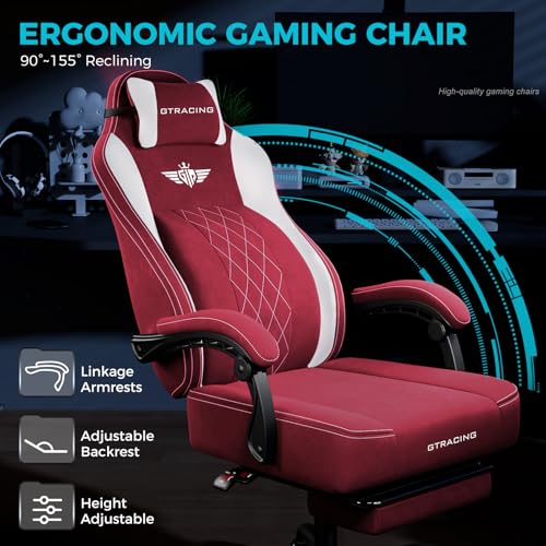 Big and Tall Gaming Chair with Footrest P4210