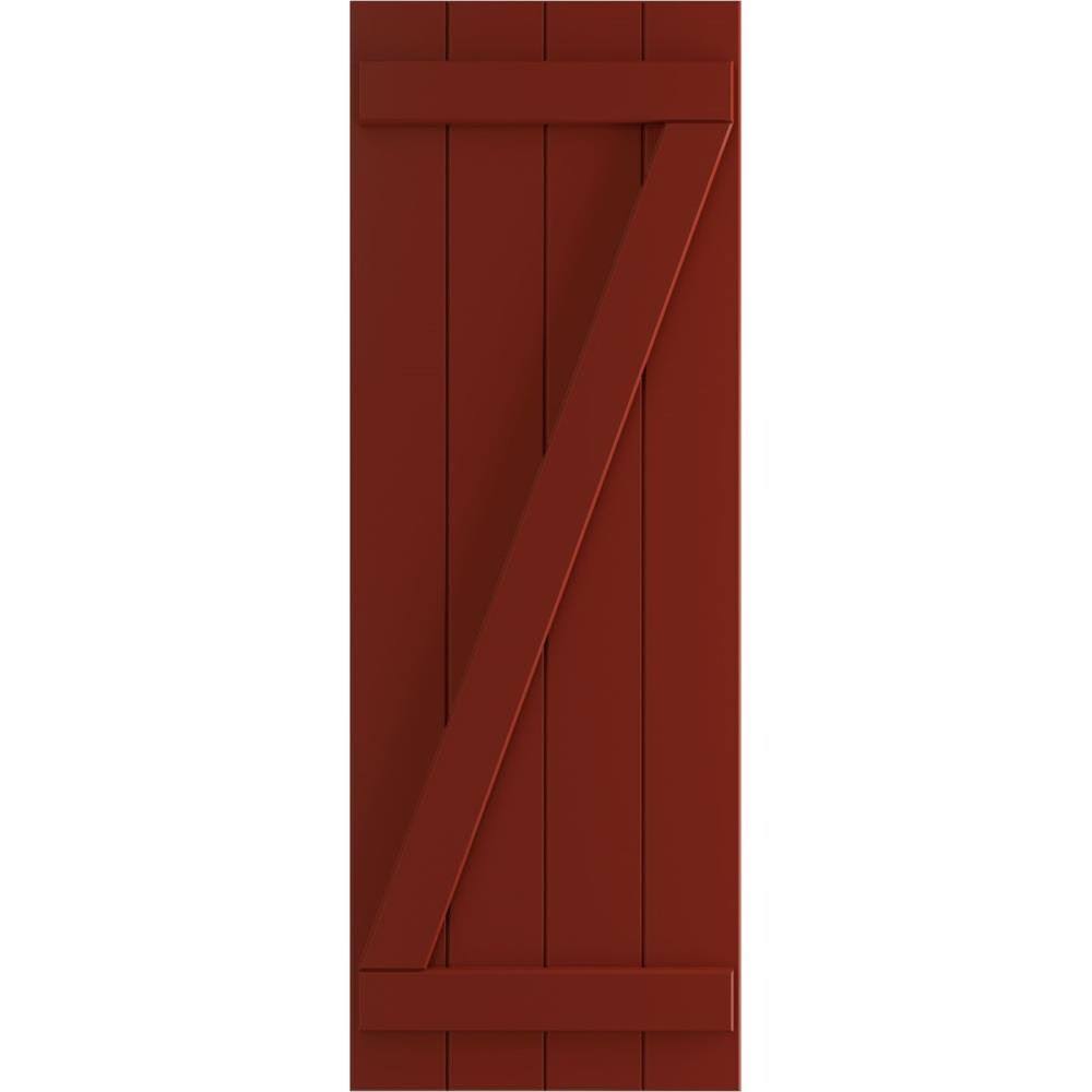 21 1/2x22W x 38x22H PVC Board-n-Batten Shutters T75842
