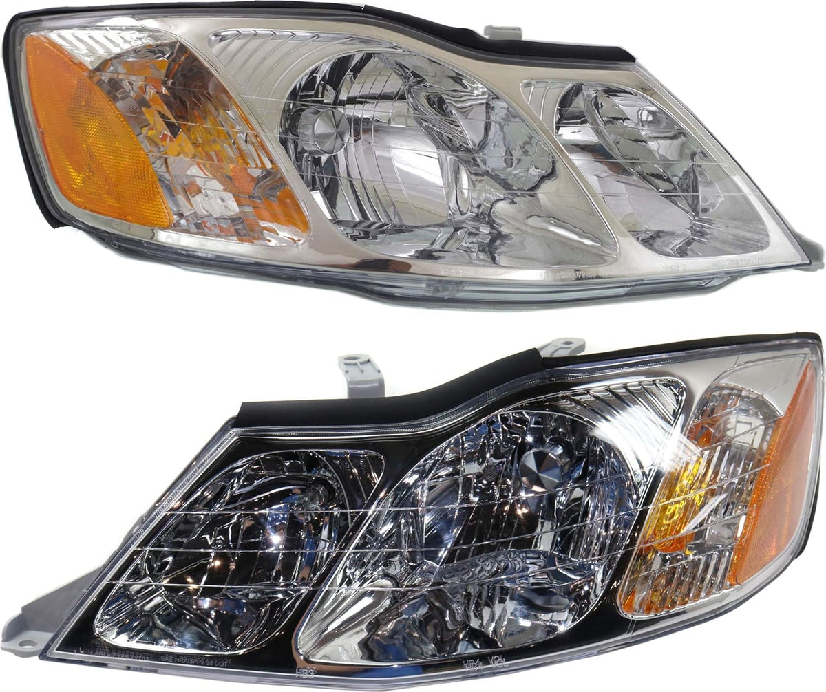 Headlight Set for 2000-2004 Toyota Avalon Halogen with bulb(s) H983